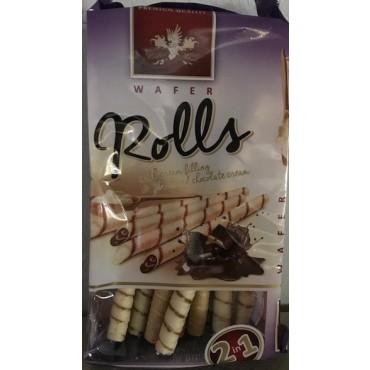 WAFER ROLLS MILK&CHOC 160G